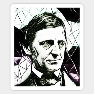 Ralph Waldo Emerson Black and White Portrait | Ralph Waldo Emerson Artwork 4 Magnet